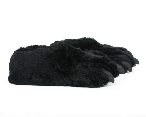 Wish Pets Novelty Black Bear Slippers