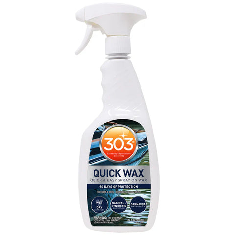 303 Marine Quick Wax 32oz - Quick & Easy Spray on Wax