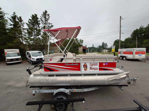 [SOLD] 2011 Sweetwater SW1570C2 15ft Pontoon Boat with Electric Motor & Trailer