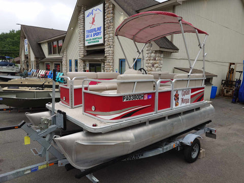 [SOLD] 2011 Sweetwater SW1570C2 15ft Pontoon Boat with Electric Motor & Trailer