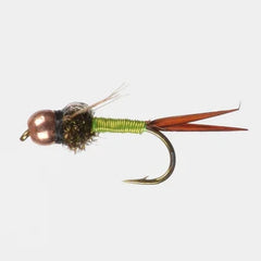 Perfect Hatch Nymph BH Copper John Chartreuse #14