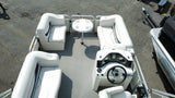 [SOLD] Apex Marine Qwest 716 RE Cruise Pontoon Boat w/ Minn Kota E-Drive & Trailer